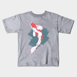 Koi fish digital design Kids T-Shirt